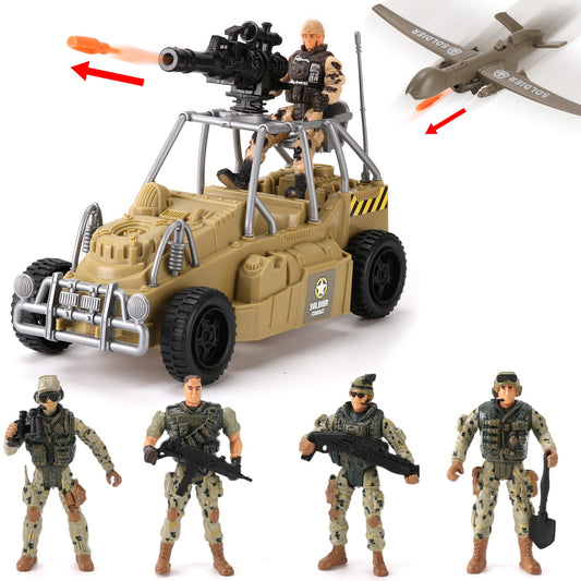 Liberty Imports combat drone with missiles adding high-energy pretend missions.