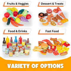 Liberty Imports Deluxe pretend food pastries for colorful baking role play.