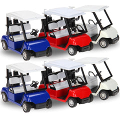 Liberty Imports 1:20 scale diecast golf cart with bags and clubs, ideal for desk decor and gifts