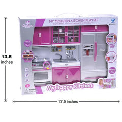 Liberty Imports doll kitchen lights and sounds for immersive pretend meals.