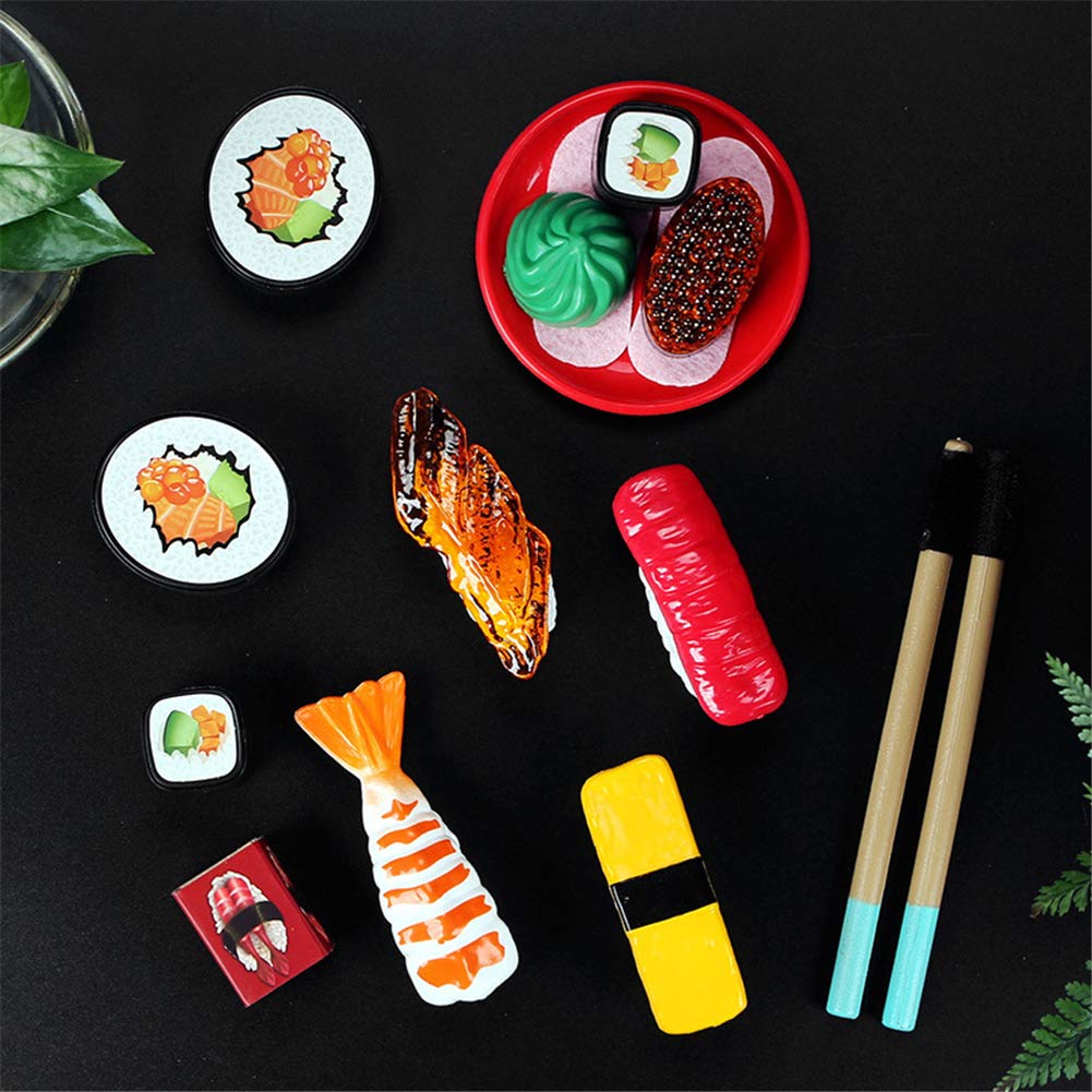 Liberty Imports ebi shrimp sushi piece adds vibrant color to pretend meals.