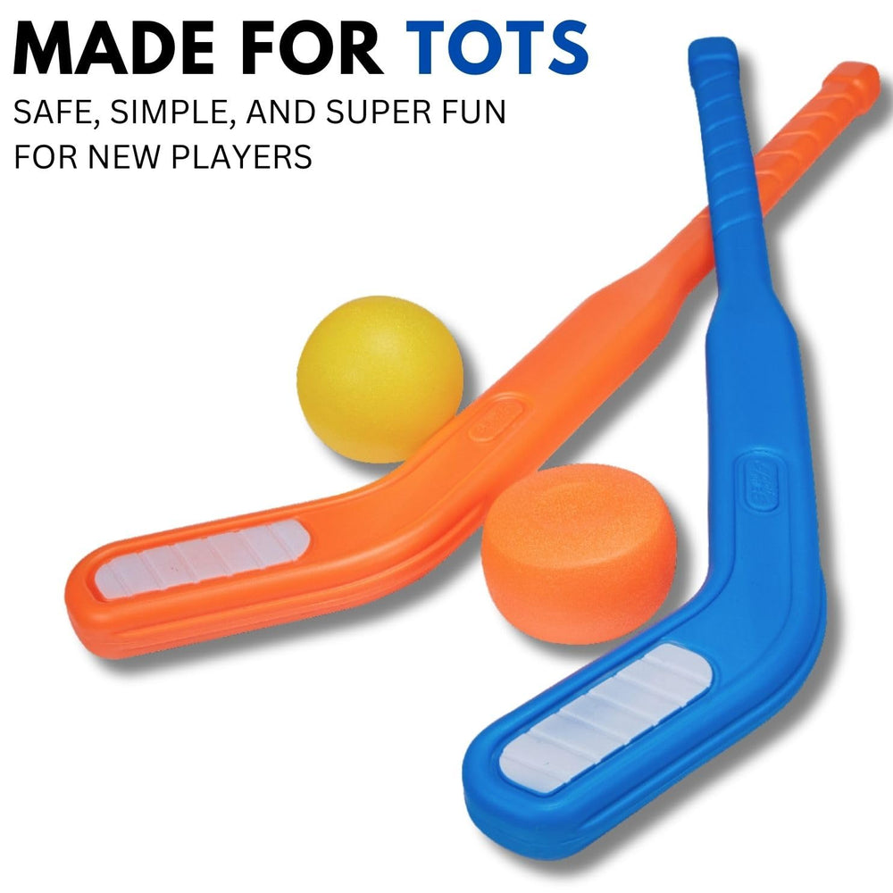 Liberty Imports floor hockey pucks oversized for confident hits and passes.