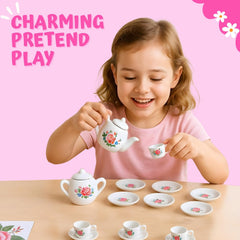 Liberty Imports creamer piece adds realistic pouring for imaginative tea parties.