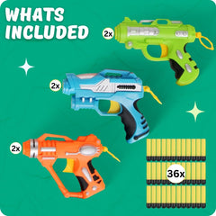 Liberty Imports foam dart blasters for indoor and outdoor family fun