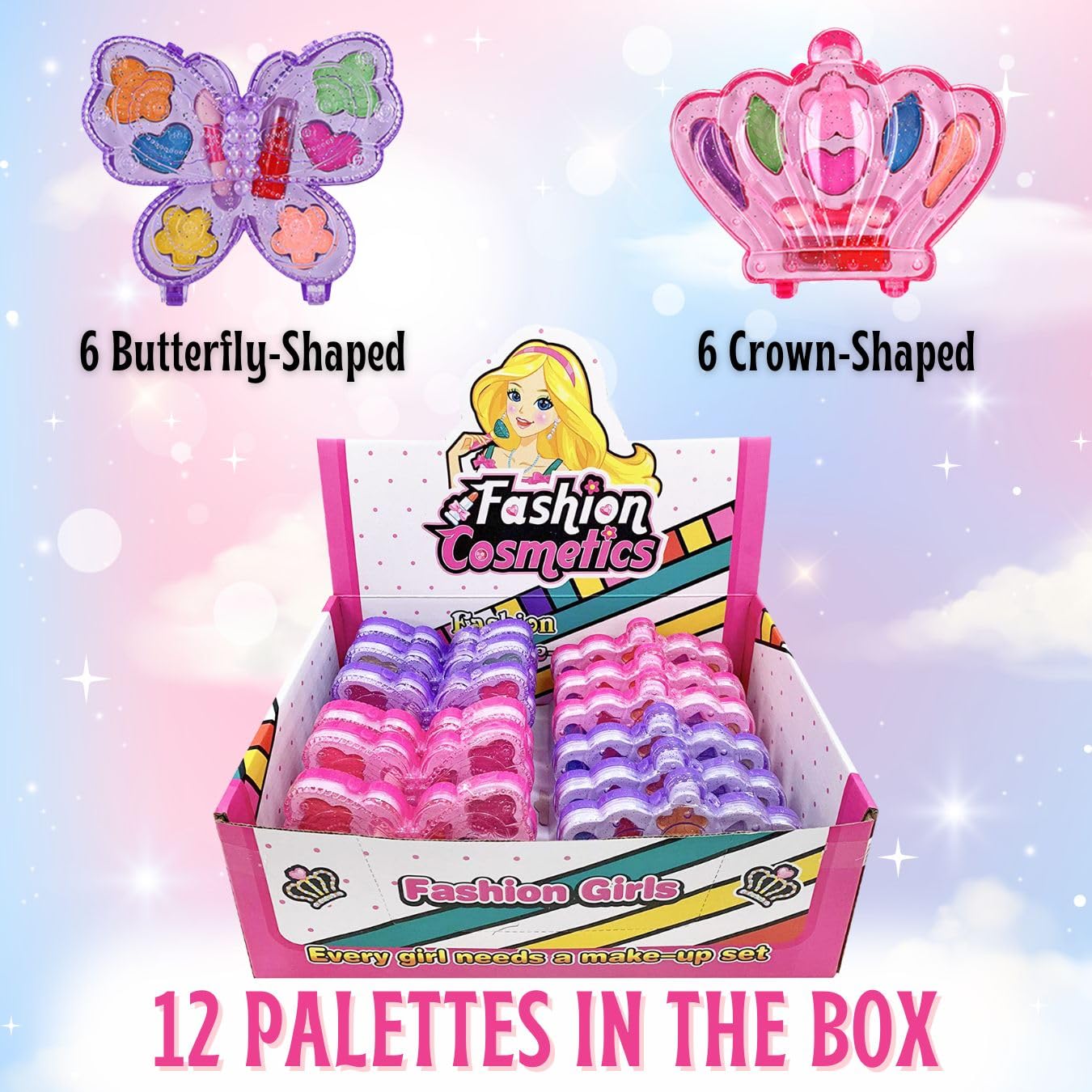 Liberty Imports 12-pack palette with vibrant colors for creative play.