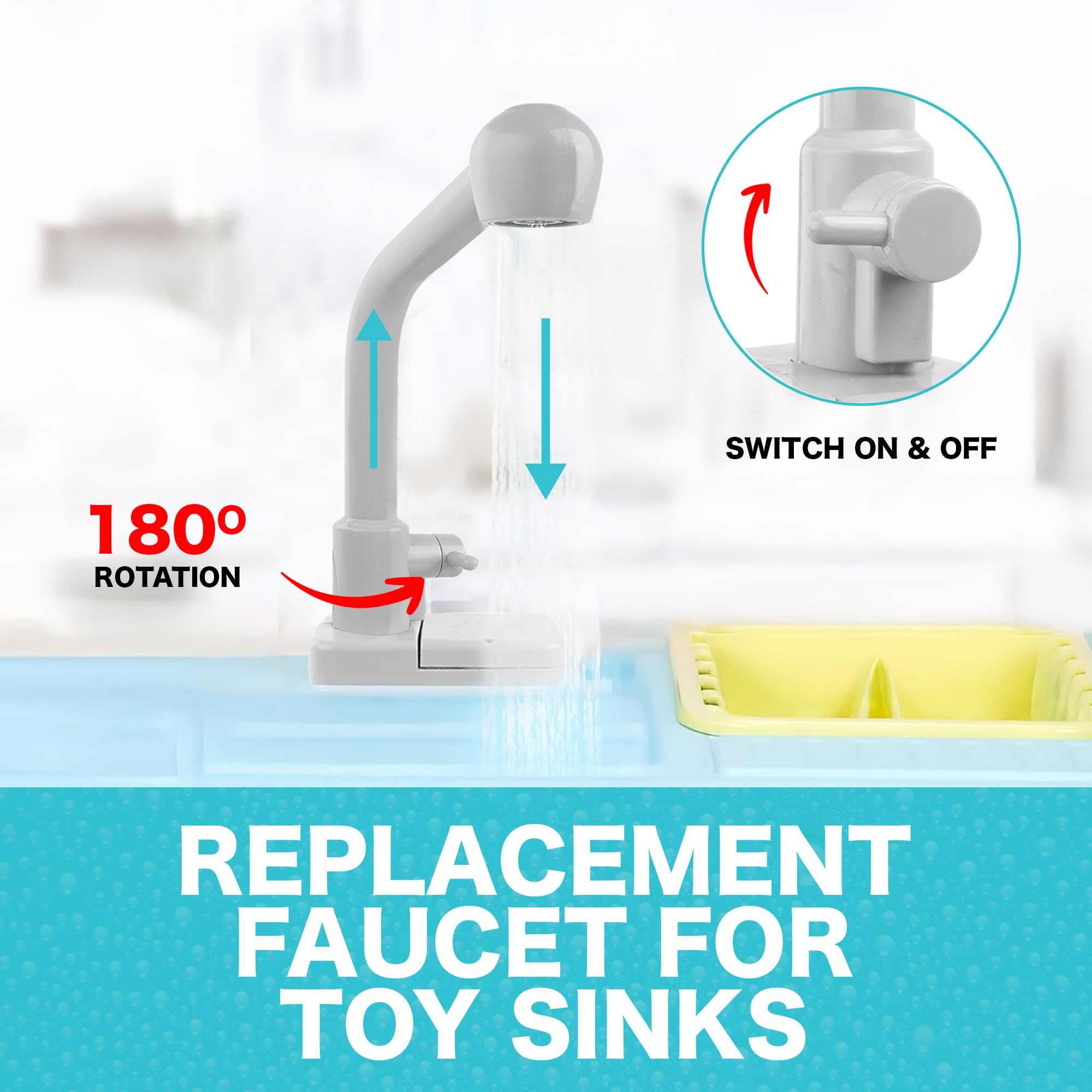 Liberty Imports toy faucet replacement for compatible sinks easy upgrade