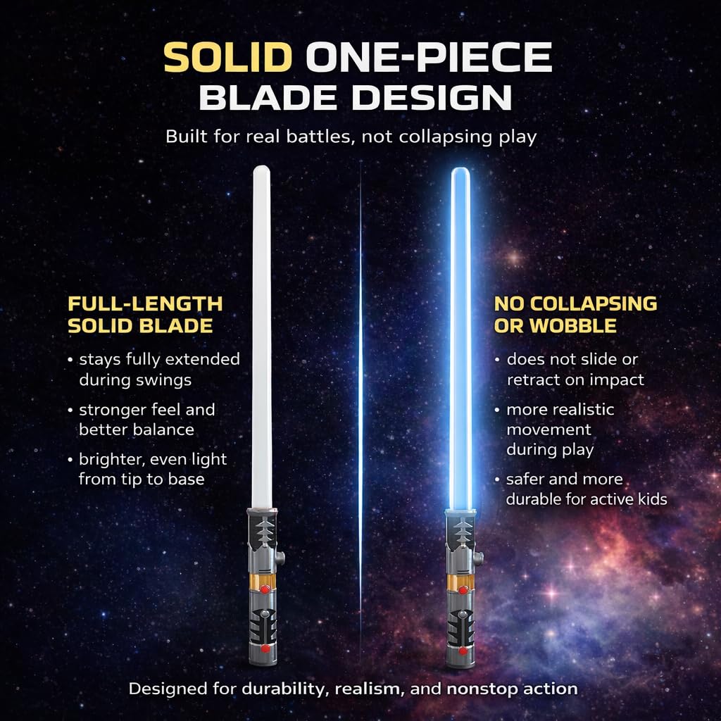 Liberty Imports LED sabers with bright glow for vivid action scenes