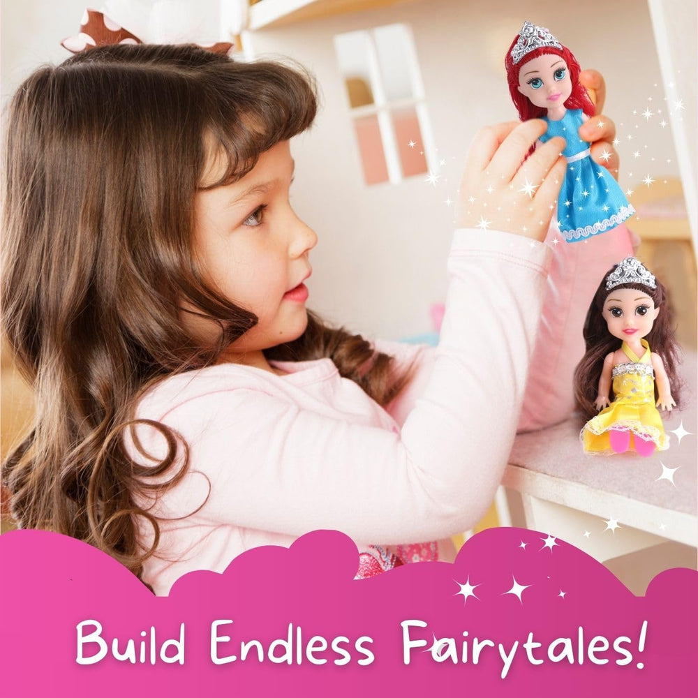 Liberty Imports princess dolls with detailed hair styling for creative storytelling and stylish outfits