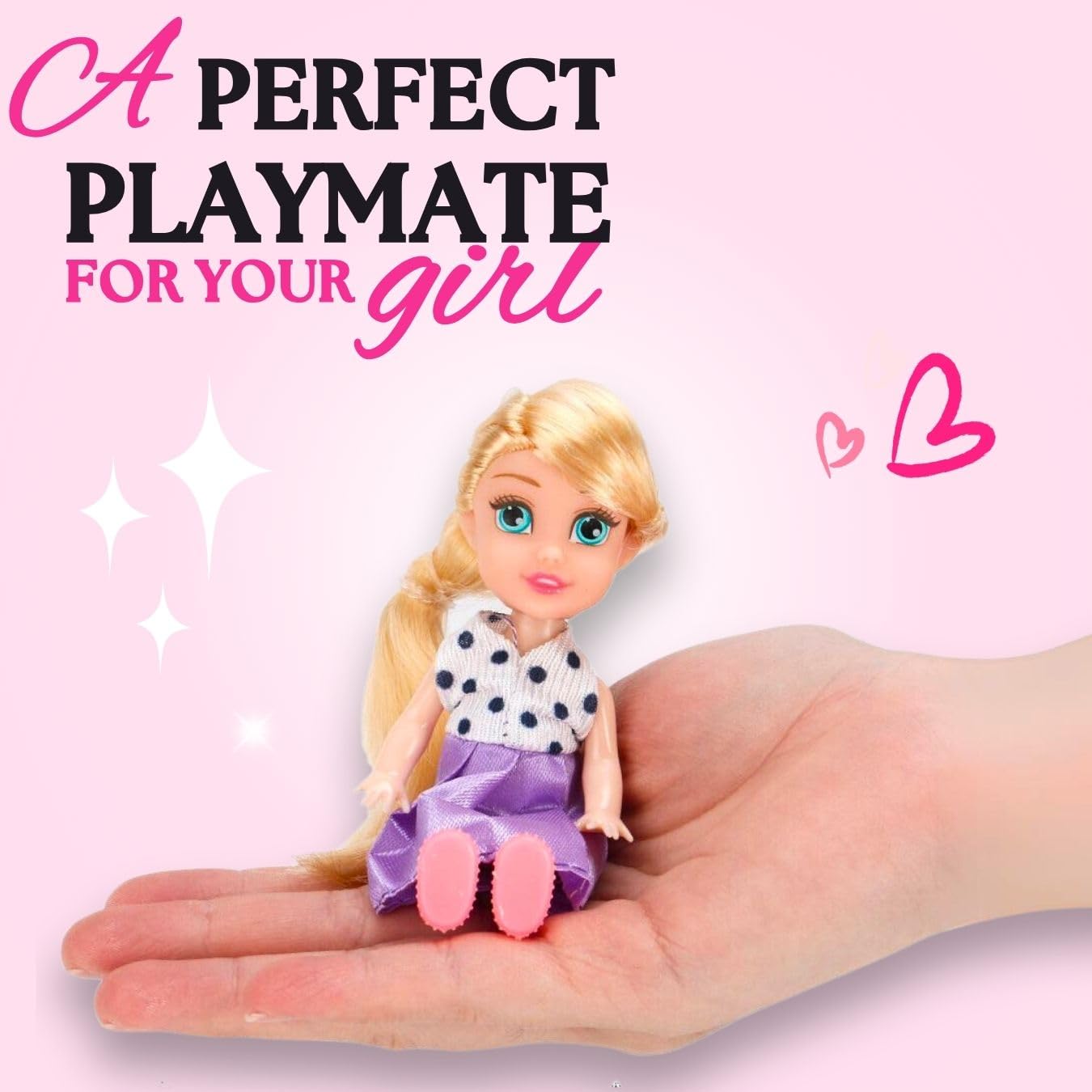 Liberty Imports removable accessories enable mix-and-match dress-up play and personalized doll looks