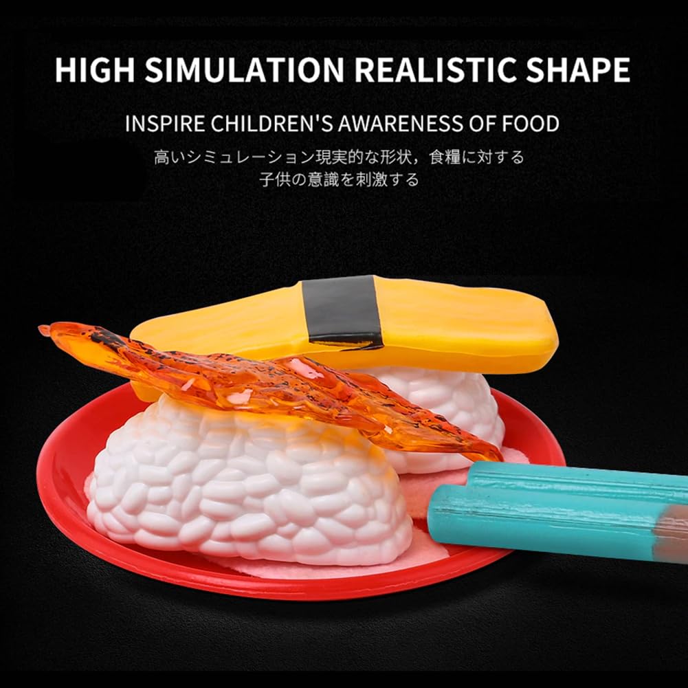 Liberty Imports maguro tuna sushi piece provides variety and learning during kitchen play.