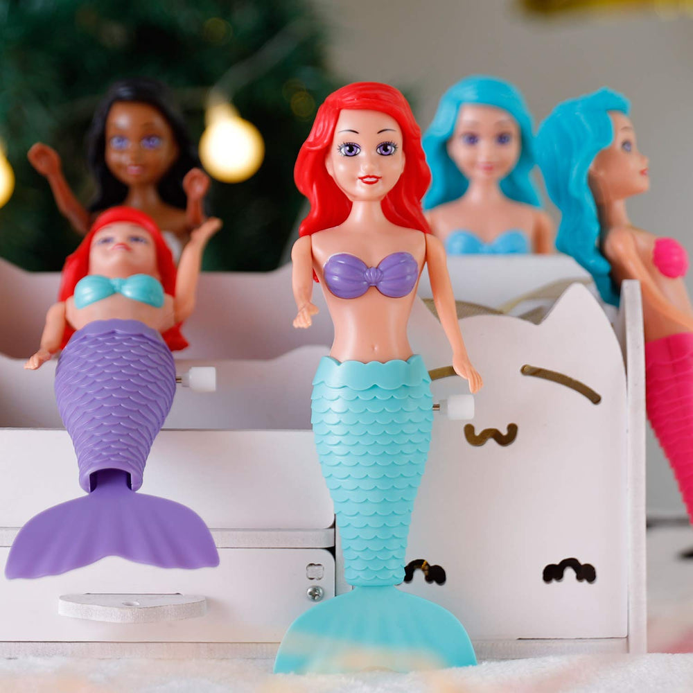 Liberty Imports mermaid swimming figure engages toddlers during baths and pool time.