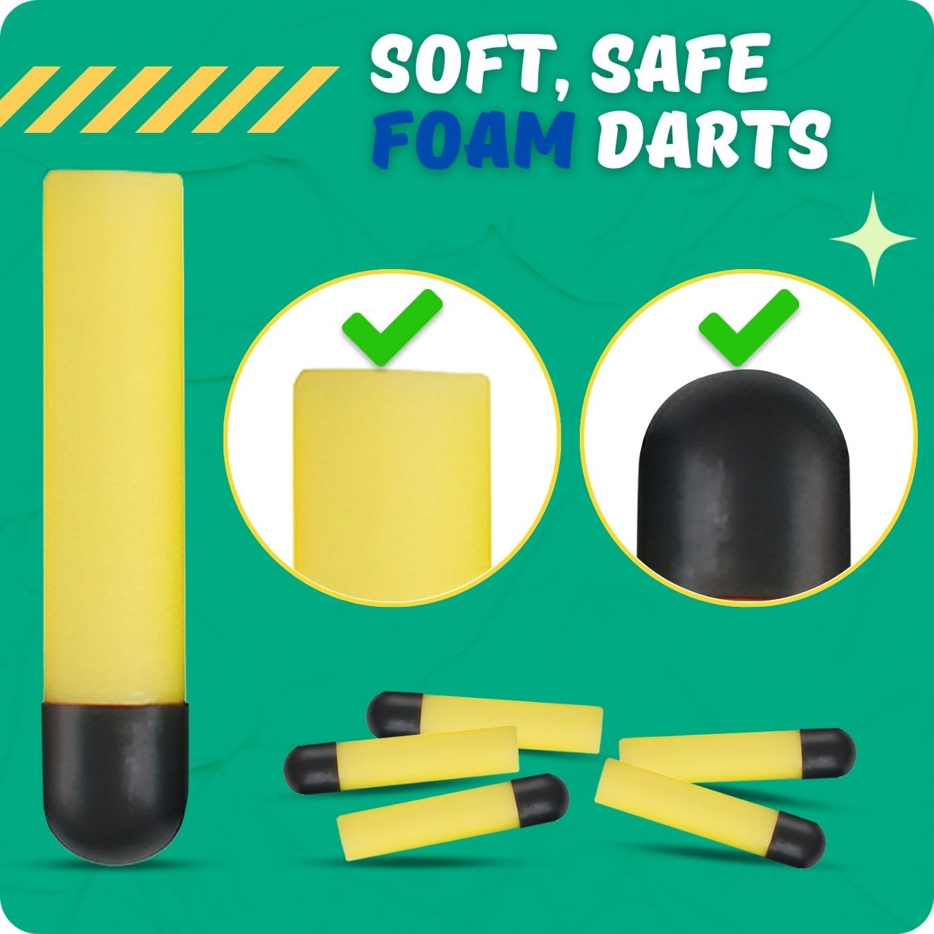 Liberty Imports nerf-compatible mini blasters closeup showing compact design