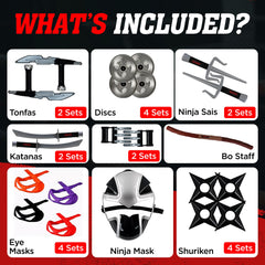 Liberty Imports Ninja Warrior costume accessories for costume play