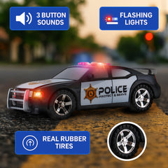 Liberty Imports police car vehicle with LED lights for role-play crime-stopper adventures