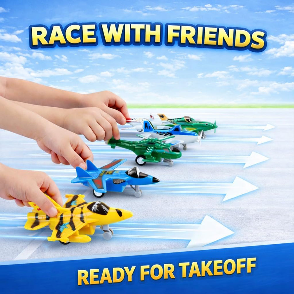 Liberty Imports pull back airplanes jet fighter focus invites action-packed pretend missions.
