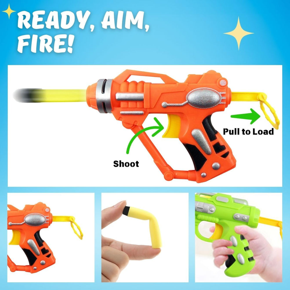 Liberty Imports mini foam dart blasters bulk packaging ideal for party favors and group play