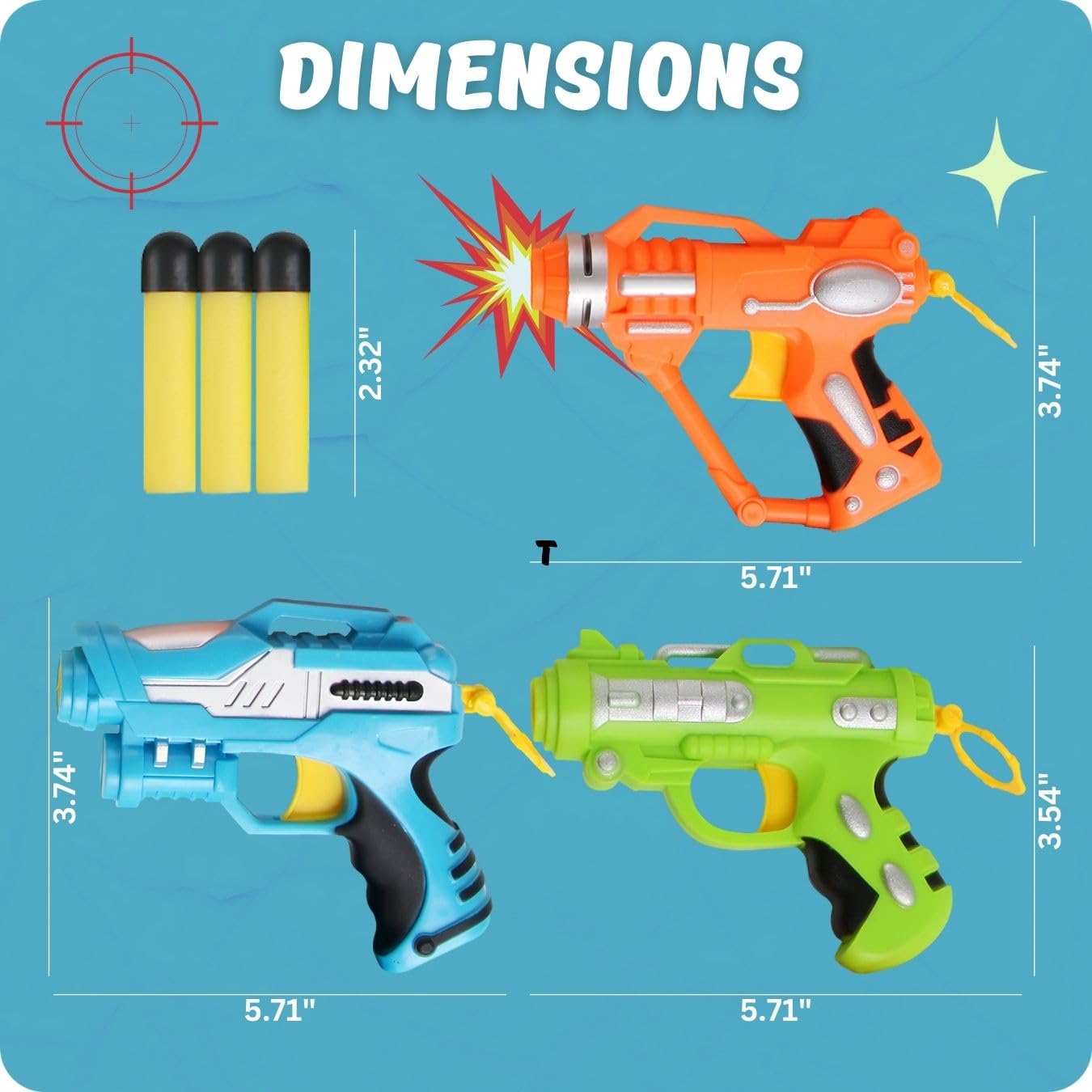 Liberty Imports small dart blasters for kids' playtime and quick indoor outdoor battles
