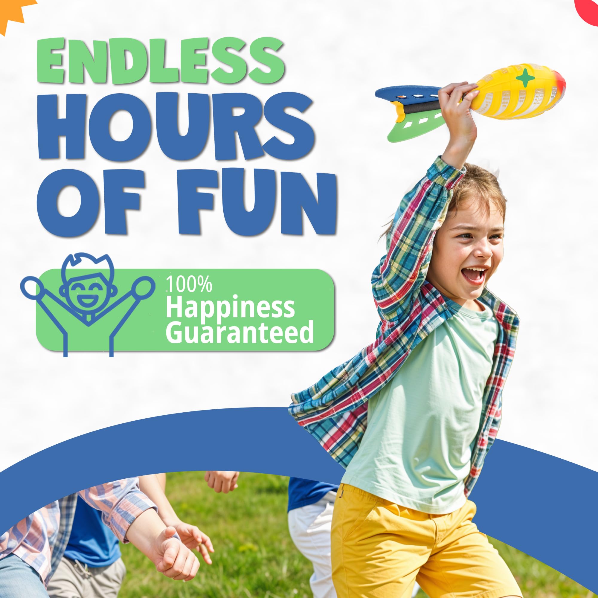 Liberty Imports soft foam footballs reduce risk during kid-friendly catching games.