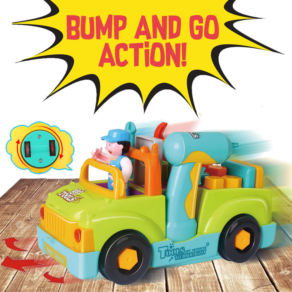 Liberty Imports toddler tool set drill in action fosters pretend construction skills