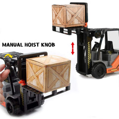 Liberty Imports Toy Forklift Truck with cargo pieces for loading practice