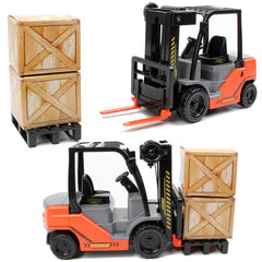 Liberty Imports Toy Forklift Truck with pallet for realistic warehouse play