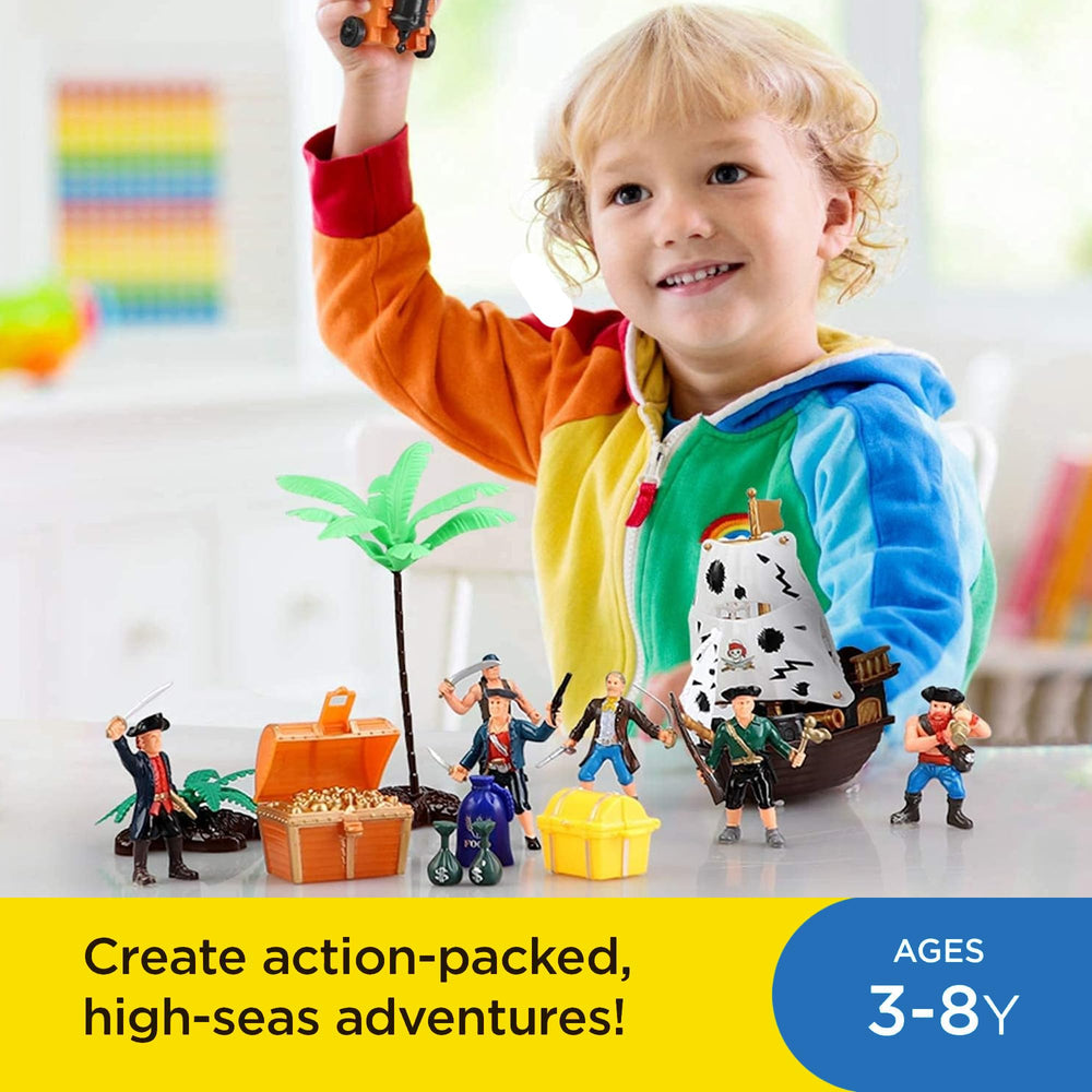 Liberty Imports toy shark enhances sea drama during storytelling.