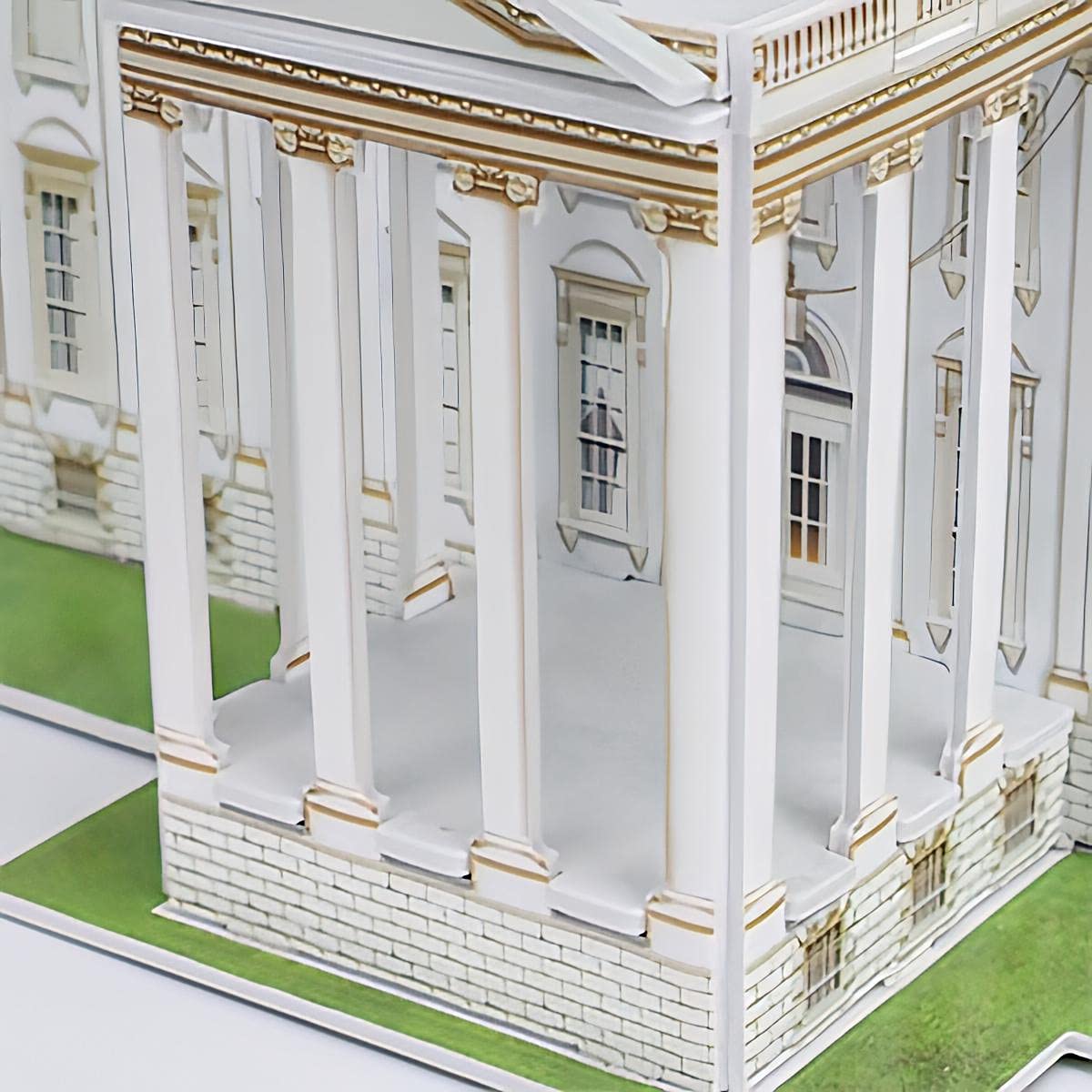 Liberty Imports White House 3D puzzle – detailed windows and doors for realistic architectural detail