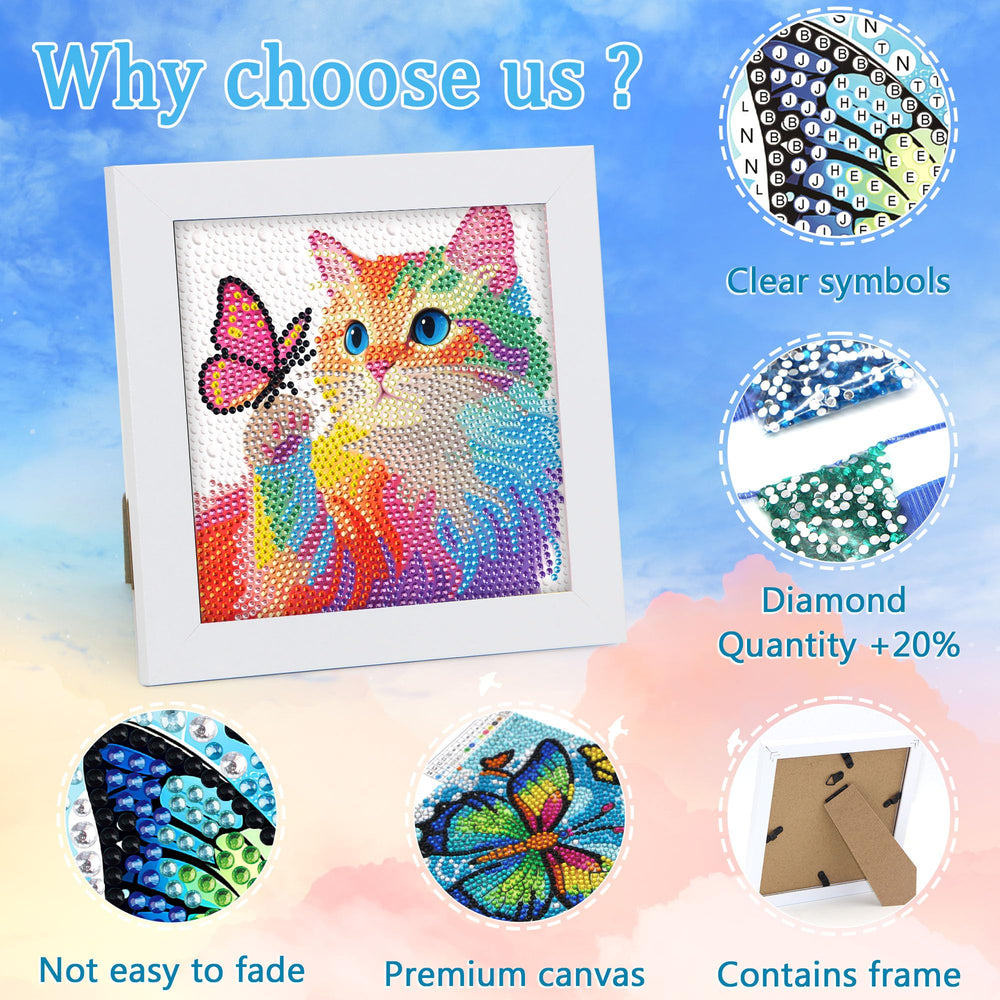 Libfx Diamond Art Kit—colored diamonds sparkle on a playful frame-worthy artwork.