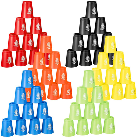 Libima 72-piece sports stacking cups set for fast, family-friendly play.