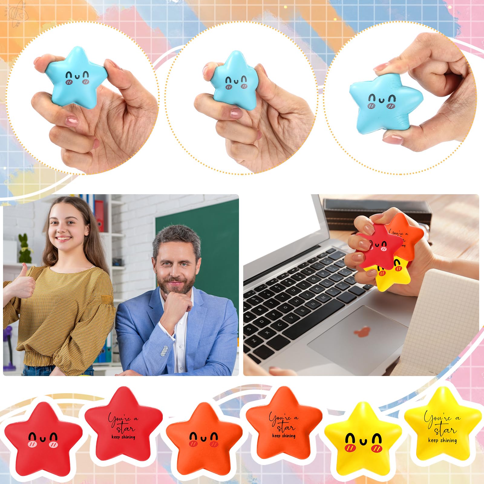 Libima star stress balls used as event favors for celebrations
