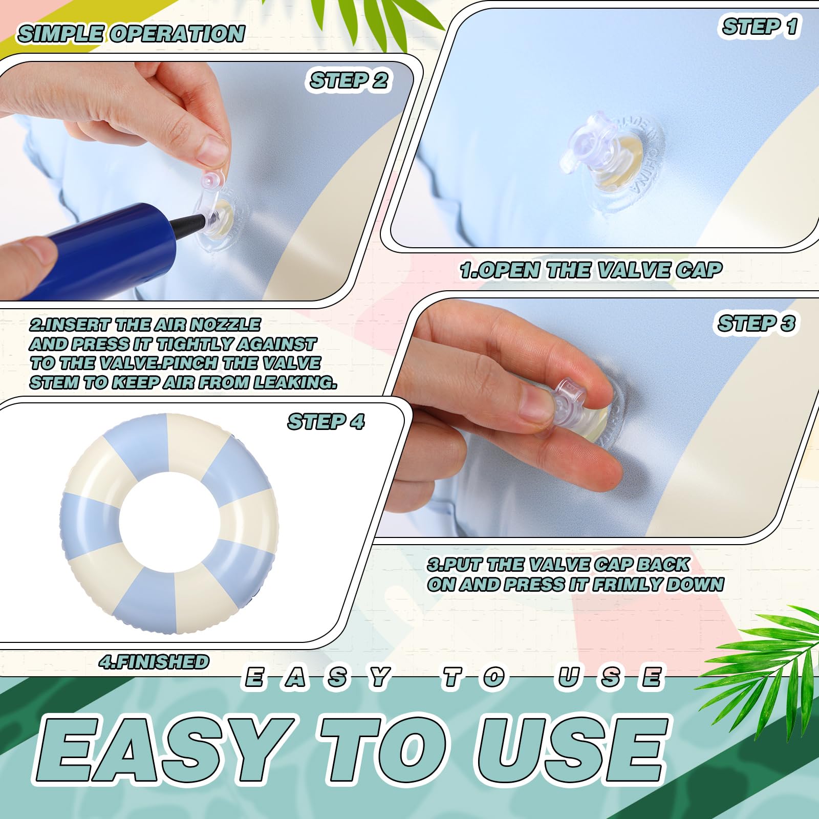 Libima inflates quickly with a pump and stores easily after use.
