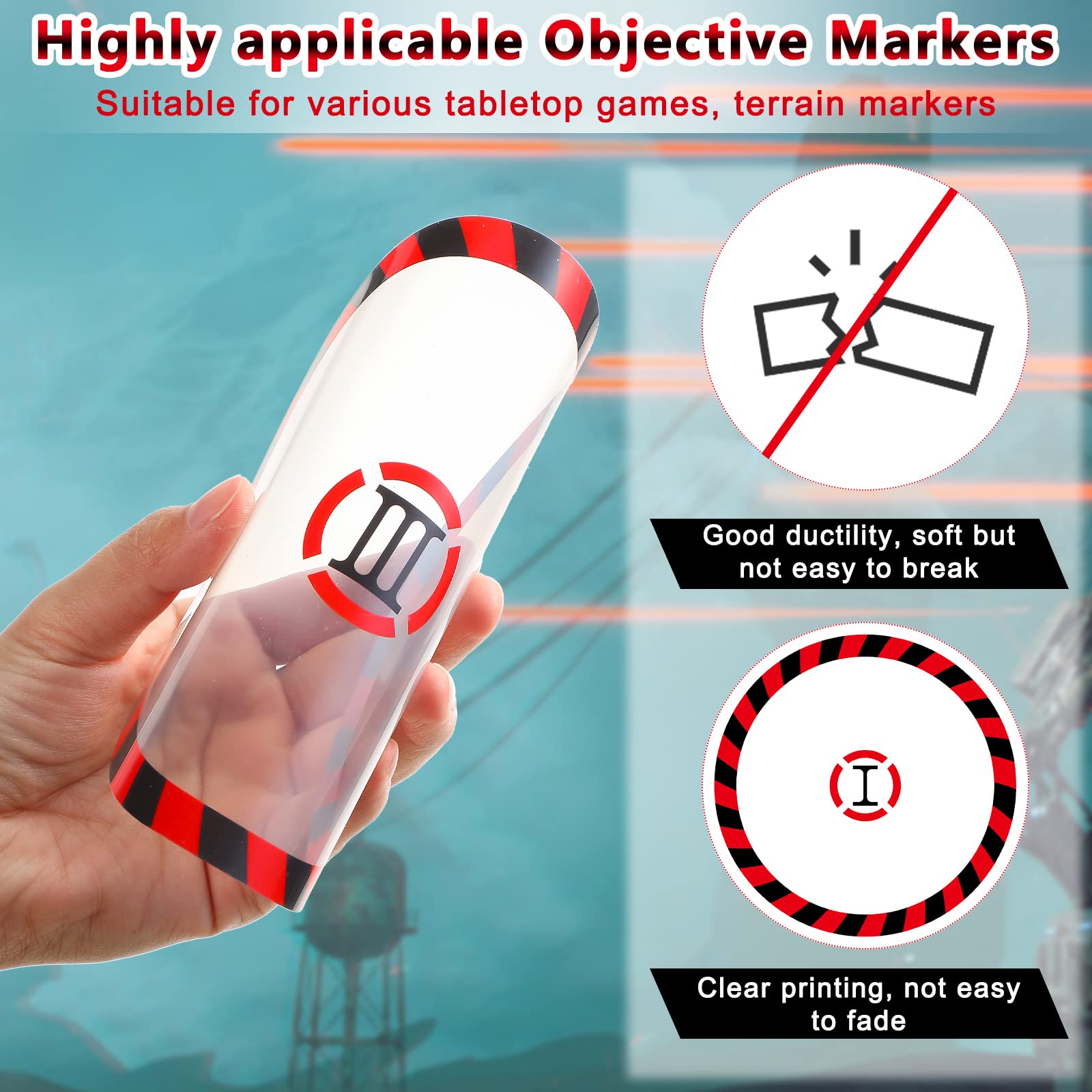 Libima PVC material round markers are flexible and durable