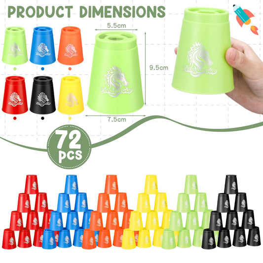 Libima stacking cups with anti-slip frosted surface improve grip during intense play.