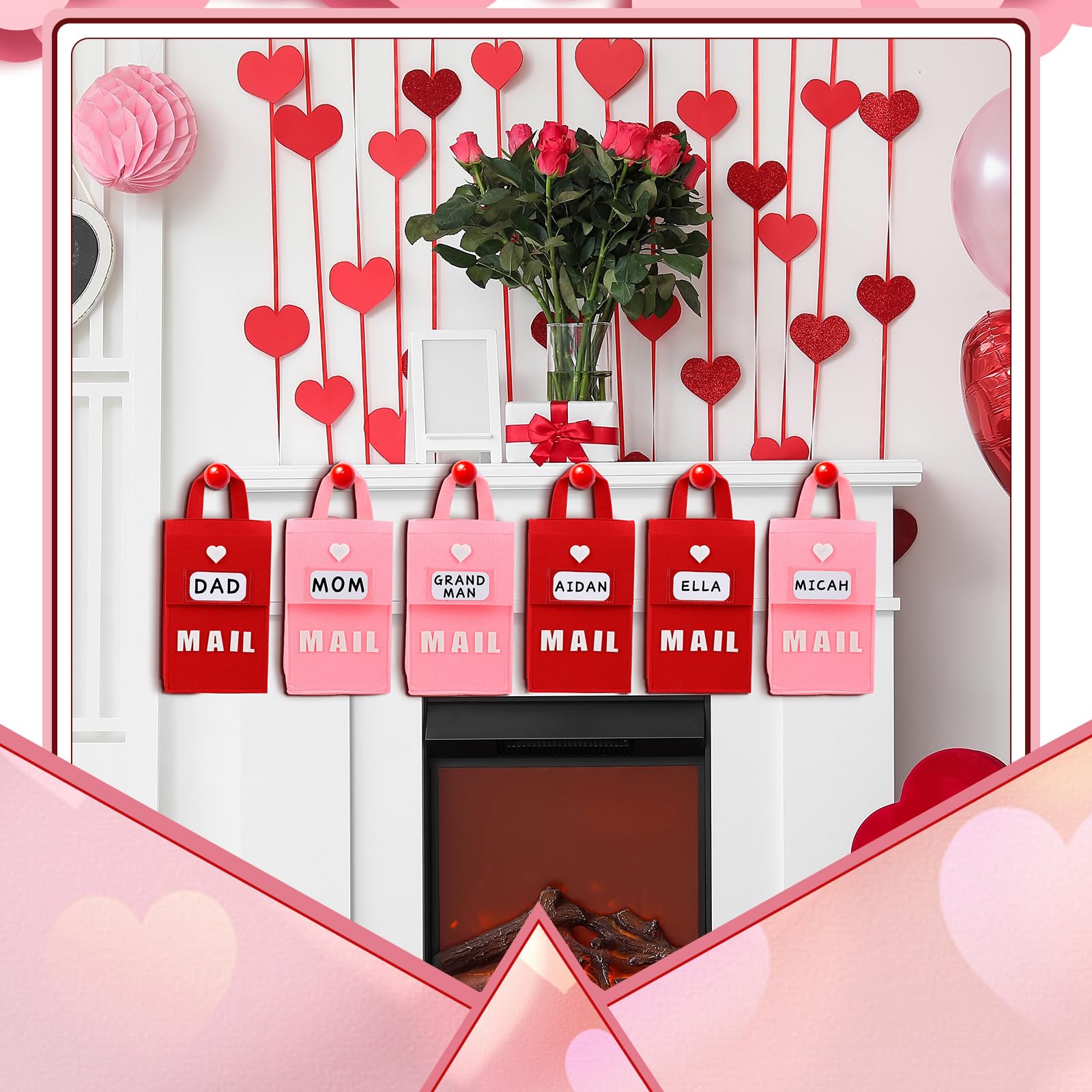 Libima classroom Valentine setup for exchanges and party decor