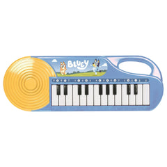 LICENSE 2 PLAY Bluey 23-Note Keyboard side view promotes on-the-go learning.