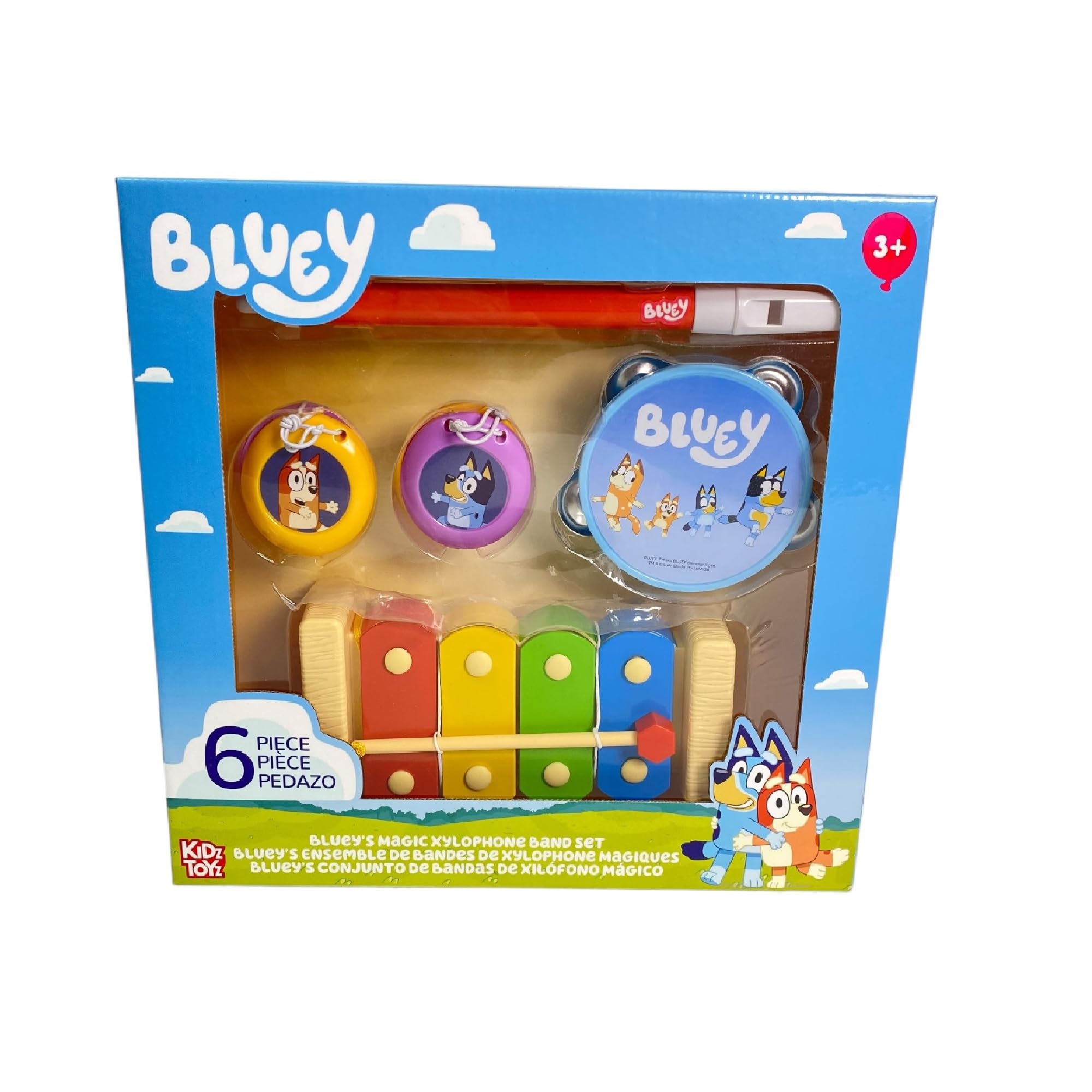 Blueys Magic Xylophone flute close-up encourages colorful creative play
