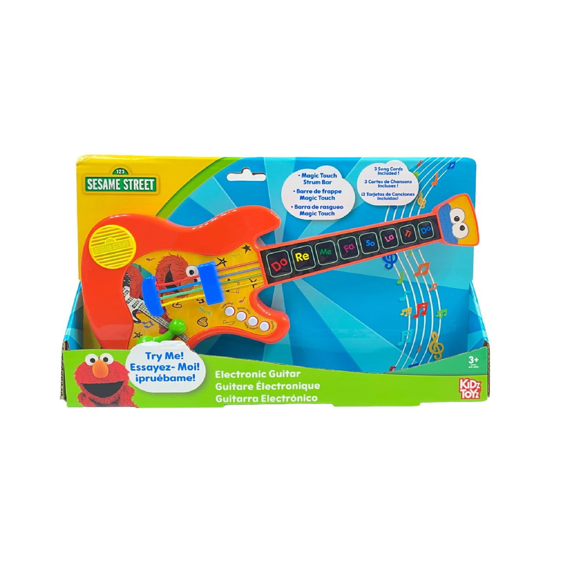 LICENSE 2 PLAY Sesame Street Music Time Guitar front view encourages early musical curiosity and play.