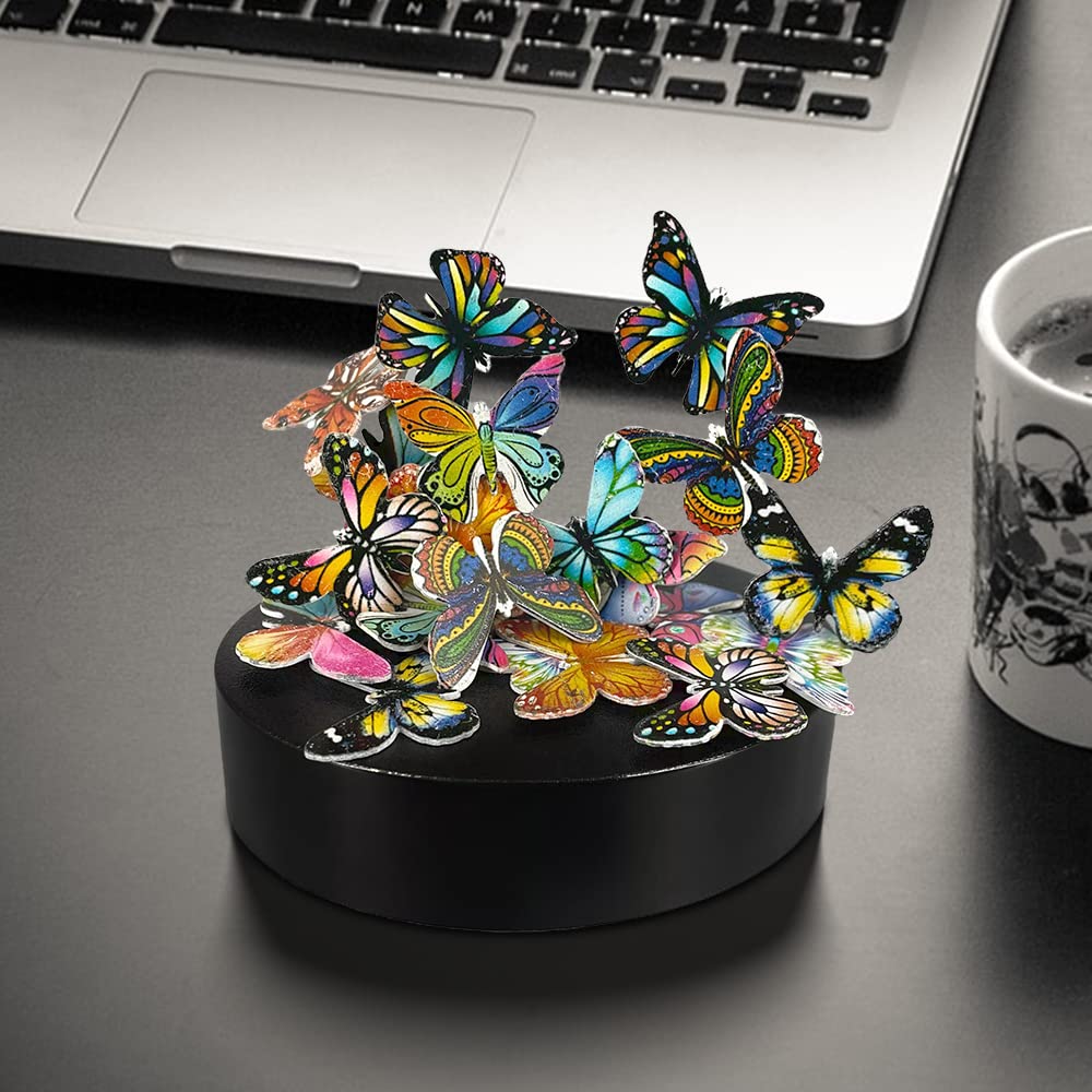 LICRAFT project butterflies arranged for creative desk modeling at work.