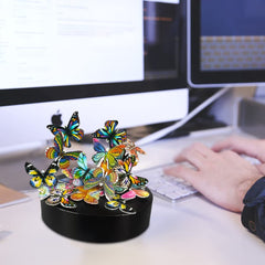 Gift-ready LICRAFT butterflies desk sculpture for colleagues or friends.