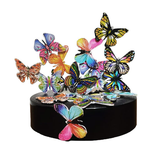 LICRAFT desk butterflies on a metal base promote focus and relaxation.