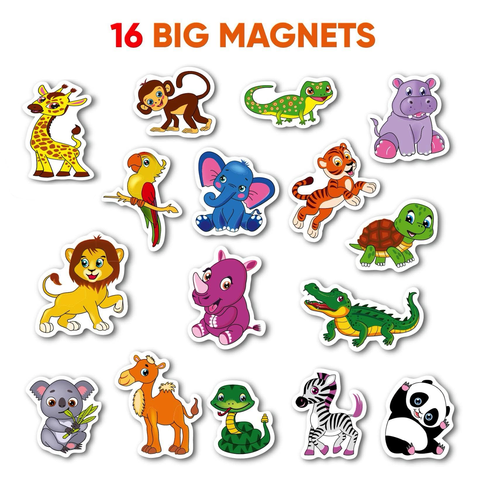 LIENO ROSIO elephant on fridge magnet supports spatial awareness and early math sense