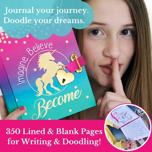 Life is a Doodle adjustable bracelet shown with the diary for a stylish, age-appropriate gift.
