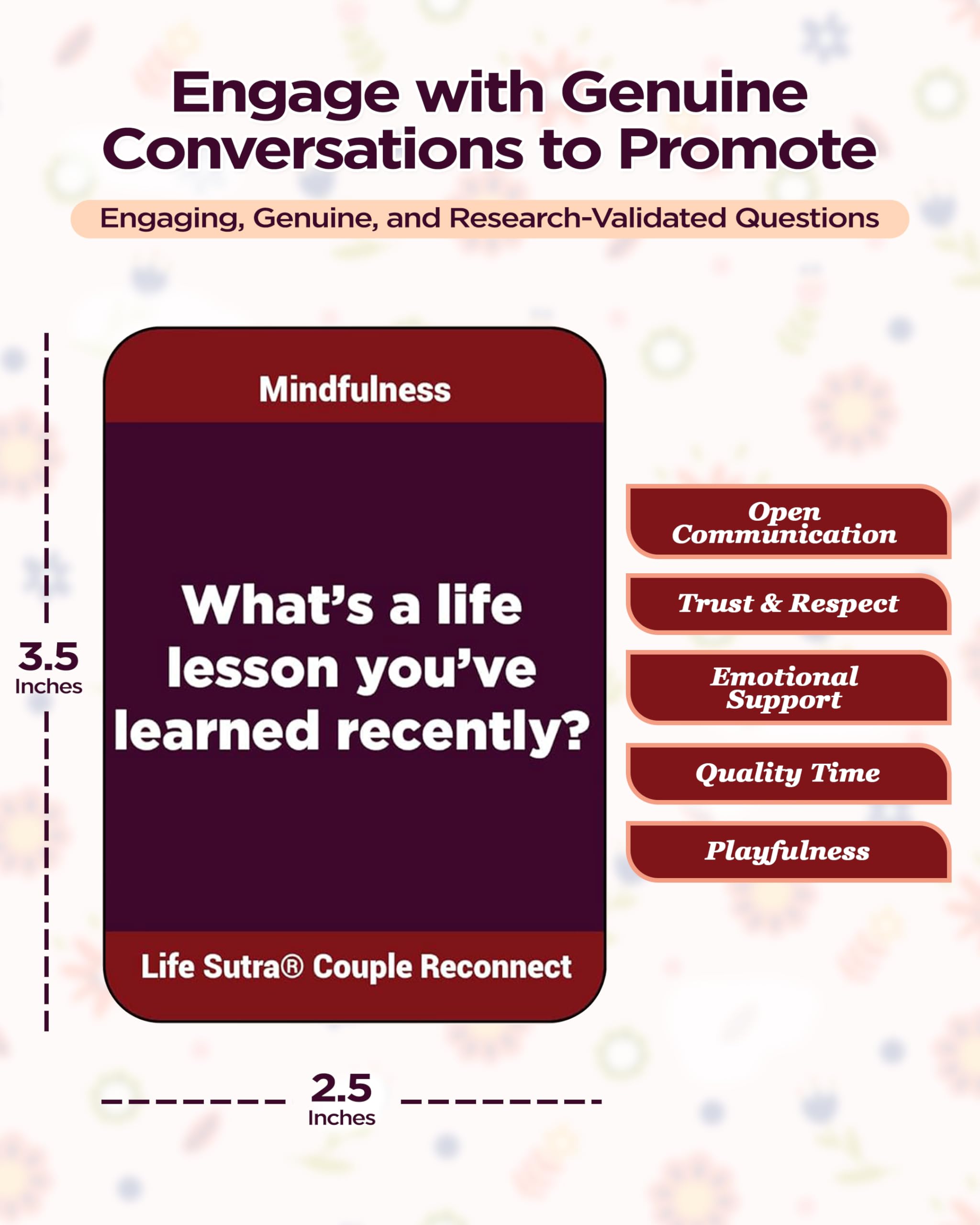 Life Sutra Reconnect Card Game prompts close-up conversations for meaningful moments and trust-building.