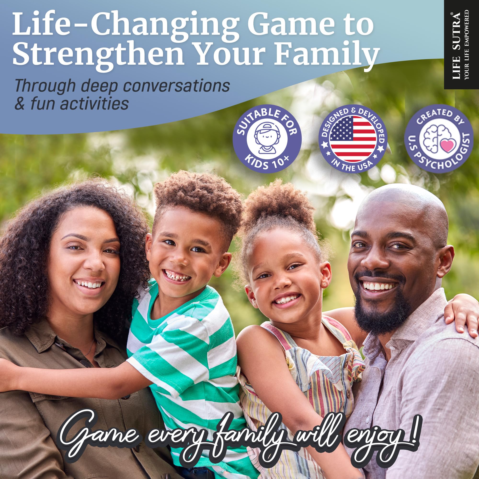Family car road trip with Life Sutra prompts sparking engaging conversations