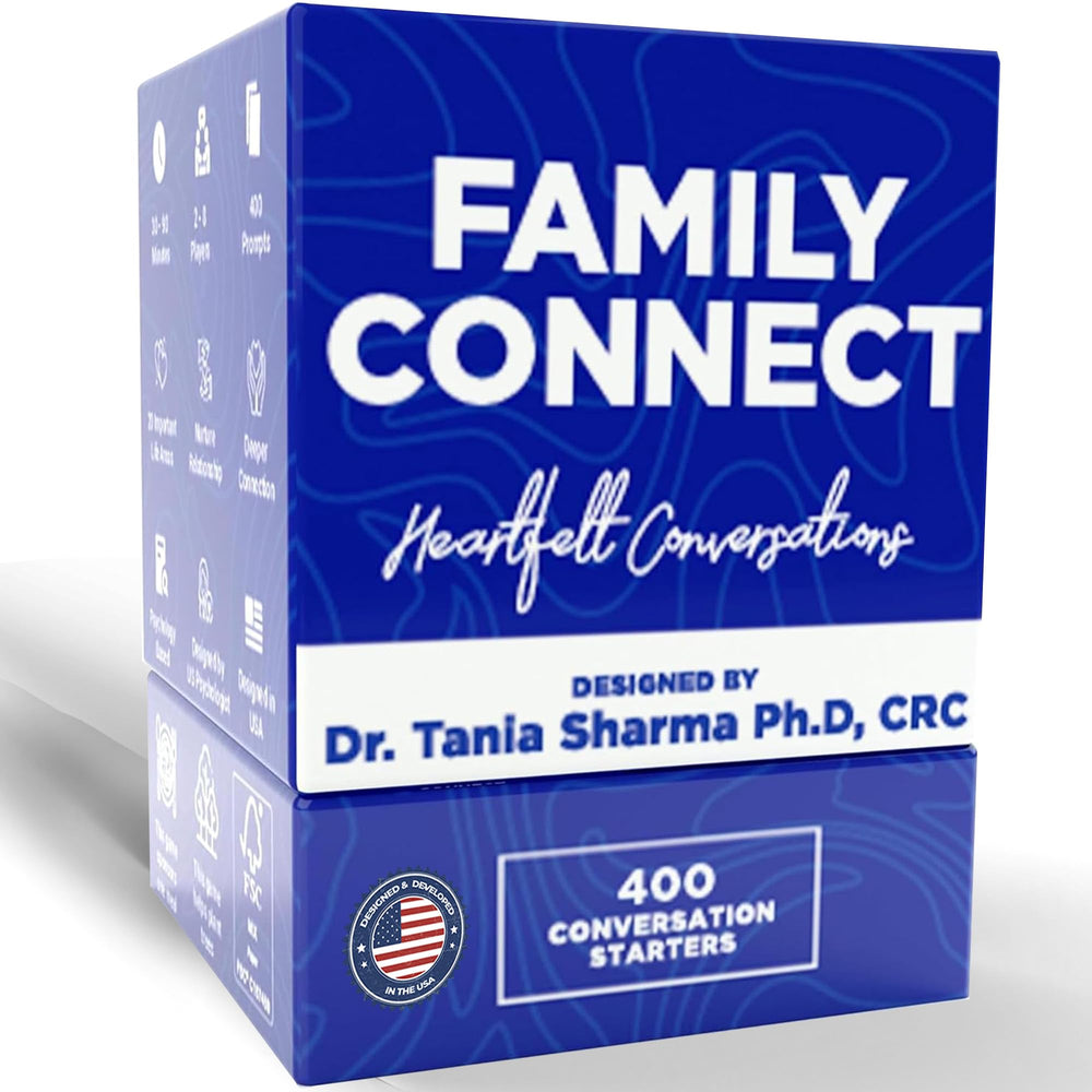Life Sutra Family Connect cards on table foster authentic dialogue at mealtime