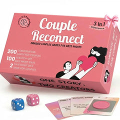 Life Sutra couple reconnect 3in1 box: prompts spark meaningful chats and effortless date planning.