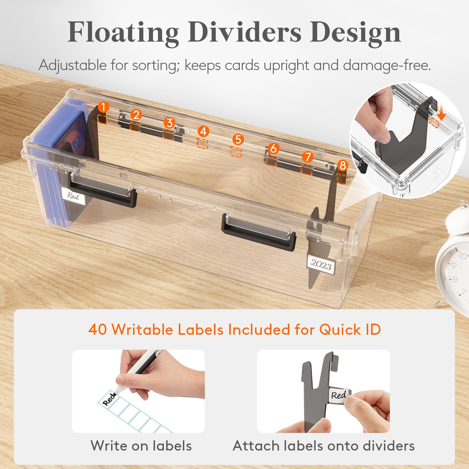 Lifewit stackable design saves space for large collections.