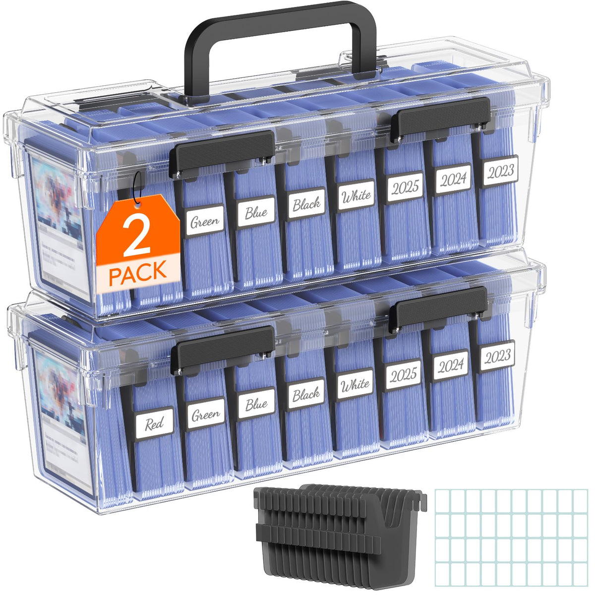 Lifewit trading card box with top-loader fit keeps cards upright and protected.