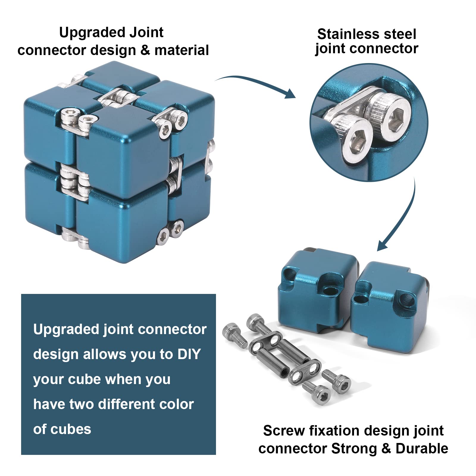 Lifidea Infinity Cube blue folding action highlights portability.