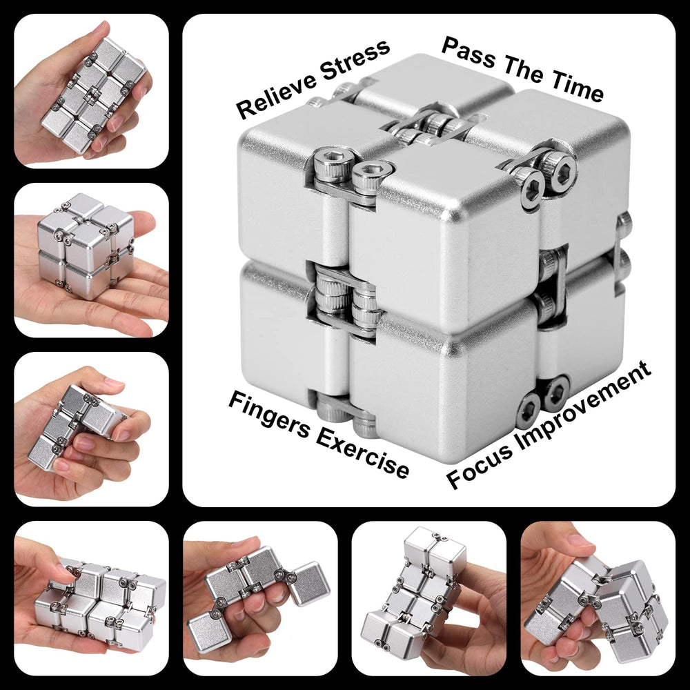 Lifidea Infinity Cube on desk, compact accessory for concentration during work or study